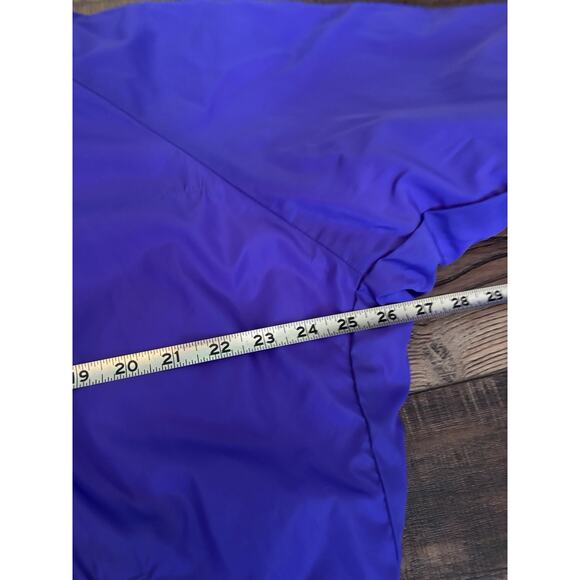 Vintage Columbia Womens Reversible Bomber Jacket Large Blue Purple Full Zip 90s - Picture 10 of 12
